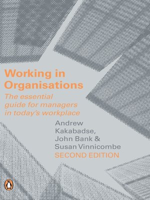 cover image of Working in Organisations